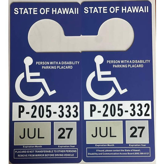 Buy Hawaii Disable Person Placards  | Big Discount - USA BEST FAKE ID